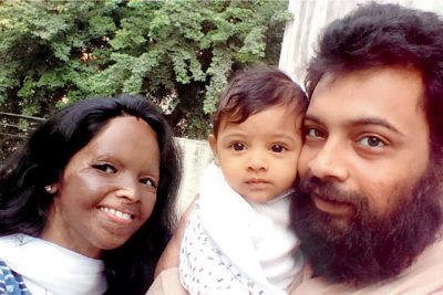 Laxmi Agarwal With Boyfriend and Daughter