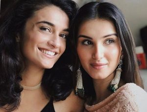 Tara Sutaria With her Twin Sister