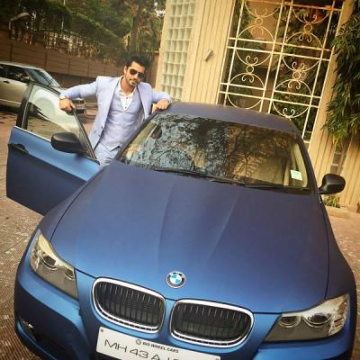 Gautam Gulati with his BMW Car