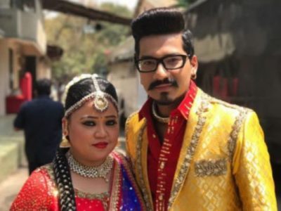 Harsh Limbachiyaa with Bharti singh Marriage Photo
