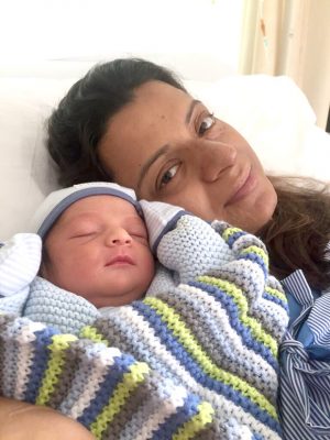 Rangoli Chandel with her Baby Boy