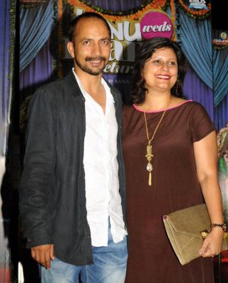 Deepak Dobriyal with his wife