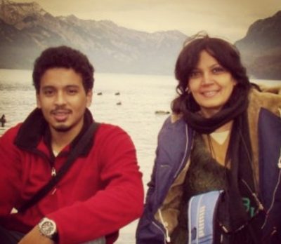 Rohan Shrestha With His Mother Jean Rodrigues