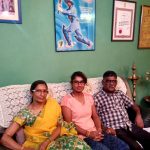 Mithali Raj With Her Parents