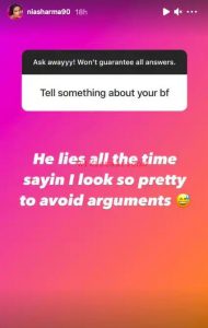 Nia Sharma Calls Her Boyfriend liar