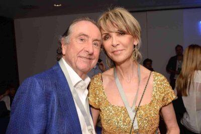 Eric Idle with his wife 